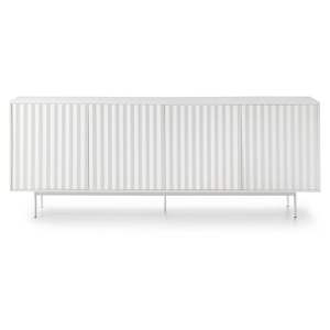 Bílá nízká komoda 211×80 cm Sierra – Teulat