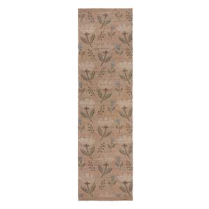 Ručně tkaný běhoun s příměsí juty v přírodní barvě 60×230 cm Arriana – Flair Rugs