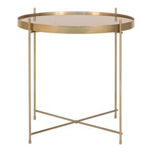Kulatý konferenční stolek ve zlaté barvě ø 48 cm Venezia – House Nordic