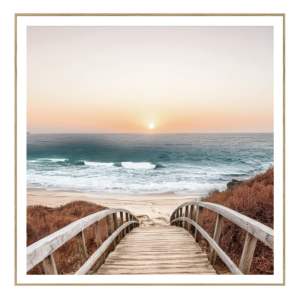 Obraz 50×50 cm Beach Footbridge