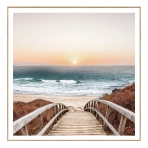 Obraz 50×50 cm Beach Footbridge