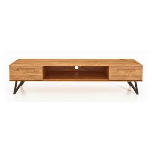 TV stolek z dubového dřeva 182×42 cm Golo – The Beds