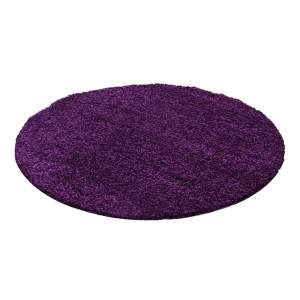 Tmavě fialový kulatý koberec ø 200 cm Life – Ayyildiz Carpets