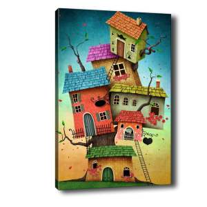 Obraz Tablo Center Tree Houses, 40 x 60 cm