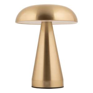 LED stmívatelná stolní lampa ve zlaté barvě s kovovým stínidlem (výška 20,5 cm) Rachel – Leitmotiv