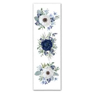 Běhoun na stůl 40×130 cm Blue Rose – Minimalist Cushion Covers