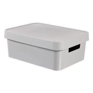 Šedý úložný box Curver Simpla Lungo