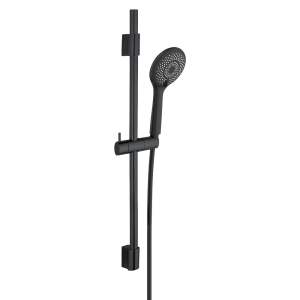 Černý sprchový set z nerezové oceli 70 cm Water Saving – Wenko