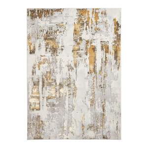 Koberec ve světle šedo-zlaté barvě 80×150 cm Apollo – Think Rugs
