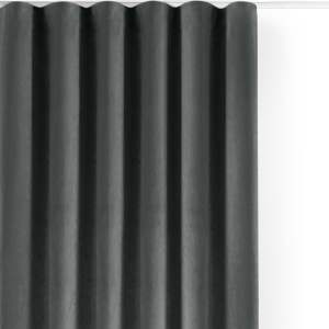 Tmavě šedý sametový dimout závěs 200×250 cm Velto – Filumi