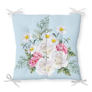 Podsedák s příměsí bavlny Minimalist Cushion Covers Spring Flowers, 40 x 40 cm