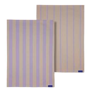 Bavlněné utěrky v sadě 2 ks 50×70 cm Stripes – Mette Ditmer Denmark