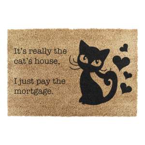 Rohožka z kokosového vlákna 40×60 cm It’s Really the Cats House – Artsy Doormats