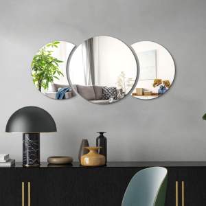 Samolepka na zeď 26×26 cm Half-moon Mirror – Ambiance