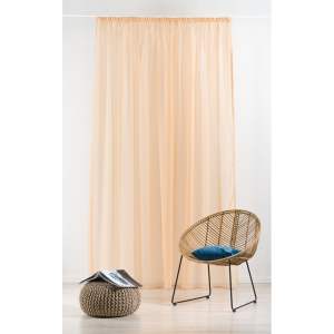 Oranžová záclona 300×260 cm Voile – Mendola Fabrics