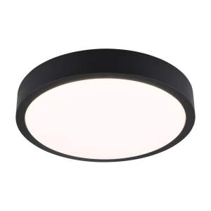 Černé LED stropní svítidlo ø 40 cm Iseo – Trio