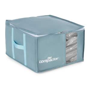 Vakuový plastový úložný box na oblečení 42x40x25 cm Blue Edition – Compactor