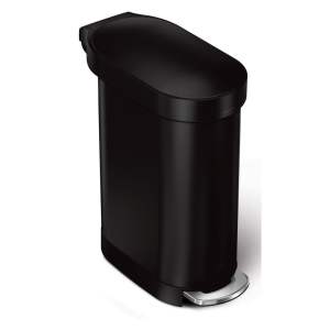 Pedálový ocelový odpadkový koš 45 l Slim – simplehuman