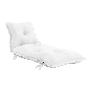 Bílý variabilní futon vhodný do exteriéru Karup Design OUT™ Sit&Sleep White