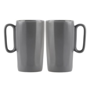 Šedé hrnky z kameninyv sadě 2 ks 330 ml Fuori – Vialli Design