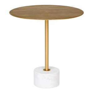 Kovový kulatý odkládací stolek ø 51 cm Lecco – House Nordic