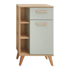 Zelená nízká koupelnová skříňka v dekoru dubu 51×90 cm Set 963 – Pelipal