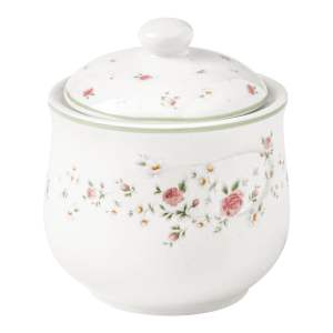 Bílá porcelánová cukřenka Brandani Nonna Rosa