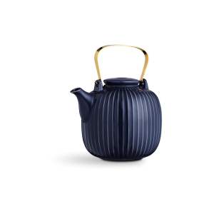Tmavě modrá porcelánová čajová konvice Kähler Design Hammershoi, 1,2 l
