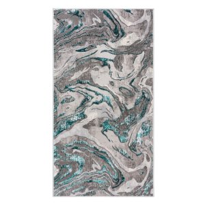Šedo-tyrkysový koberec 120×170 cm Marbled – Flair Rugs