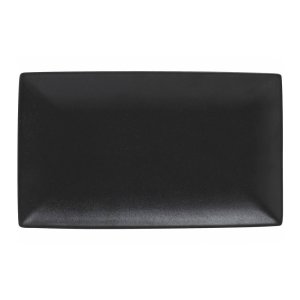 Černý keramický servírovací talíř 16×27.5 cm Caviar – Maxwell & Williams