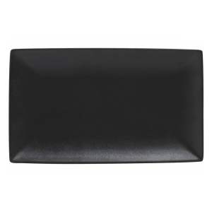 Černý keramický servírovací talíř 16×27.5 cm Caviar – Maxwell & Williams