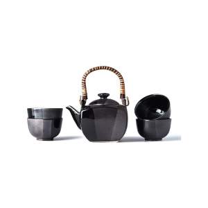 Černý čajový set MIJ Gunmetal