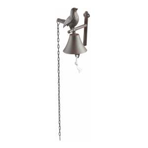 Litinový nástěnný zvonek s motivem ptáčka Esschert Design Cutie Bird