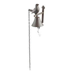 Litinový nástěnný zvonek s motivem ptáčka Esschert Design Cutie Bird