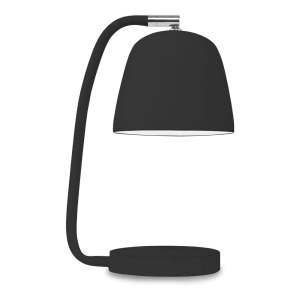 Černá stolní lampa s kovovým stínidlem (výška 28 cm) Newport – it’s about RoMi