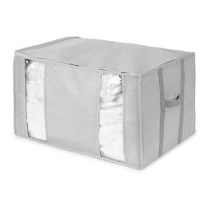 Vakuový vyztužený látkový úložný box na oblečení 56x42x33 cm Granit – Compactor