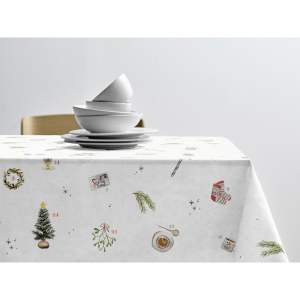Bavlněný ubrus s vánočním motivem 140×350 cm Christmas Days – Södahl