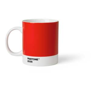 Červený keramický hrnek 375 ml Red 2035 – Pantone