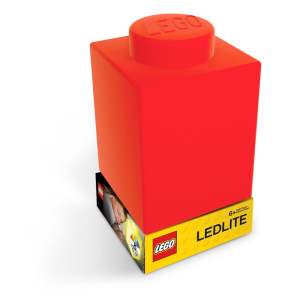 Červené silikonové noční světýlko LEGO® Classic Brick