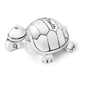 Kovová krabička na první zoubek ø 8×3 cm Turtle – Zilverstad
