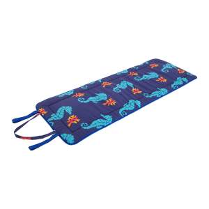 Modrý zahradní podsedák na lehátko 52×148 cm Seahorse – B.E.S.