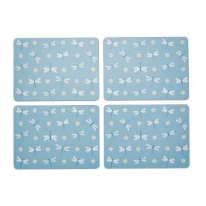 Korkovo-papírové prostírání 4 ks 21.5×29 cm English Meadow – Cooksmart ®