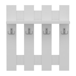Bílý nástěnný věšák Utica – Kalune Design