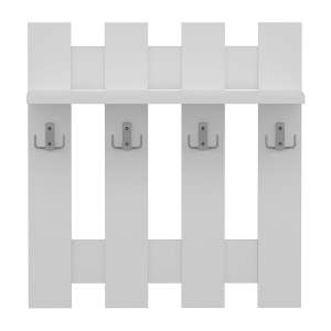 Bílý nástěnný věšák Utica – Kalune Design