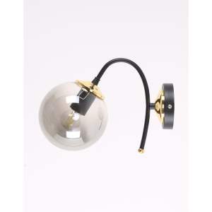 Černo-šedé nástěnné svítidlo ø 15 cm Yoyo – Squid Lighting