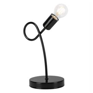 Černá stolní lampa – LAMKUR