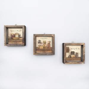 Obrazy v sadě 3 ks 15×15 cm – Wallity