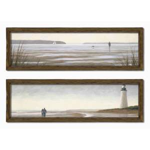 Obrazy v sadě 2 ks 70×19 cm Shore – Wallity