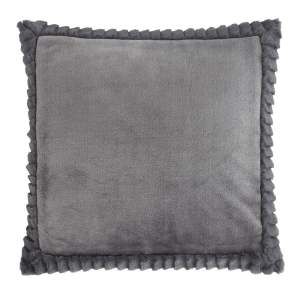 Dekorační polštář z mikroplyše 55×55 cm Velvet and Faux Fur – Catherine Lansfield