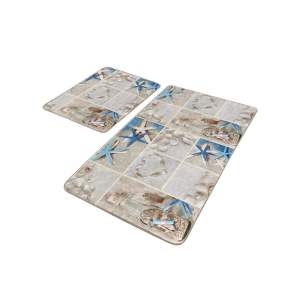 Béžové koupelnové předložky v sadě 2 ks 60×100 cm – Mila Home
